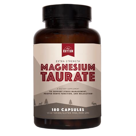 Natural Rhythm Magnesium Taurate 200mg Of Magnesium Taurate For Heart