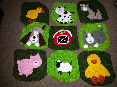 Blooming Lovely Wip Crochet Farm Blanket