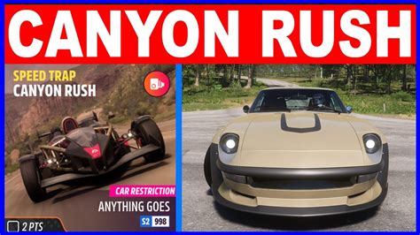 Forza Horizon 5 CANYON RUSH Speed Trap Spring Season Series 19 Car