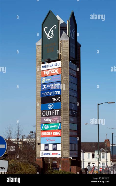 Central Six shops sign, Coventry, UK Stock Photo - Alamy