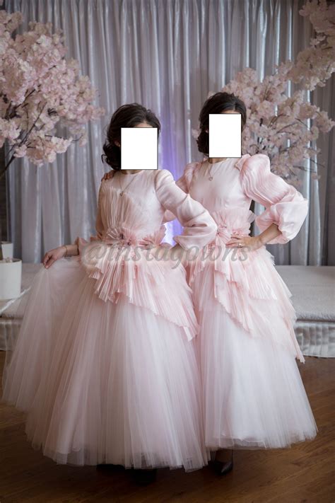 2 Custom Made Soft Pink Gowns for sale – Instagowns