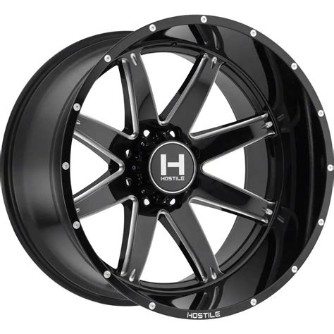 Hostile RAM 1500 Alpha Blade Cut 8 Lug Wheel 22x10 25mm Offset H109