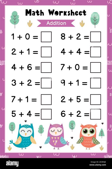 Math worksheet hi-res stock photography and images - Alamy - Worksheets Library