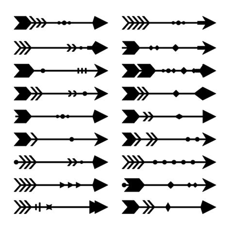 Premium Vector Set Of Arrow Vector