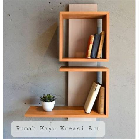 Jual Rak Kayu Dinding Serba Guna Shopee Indonesia