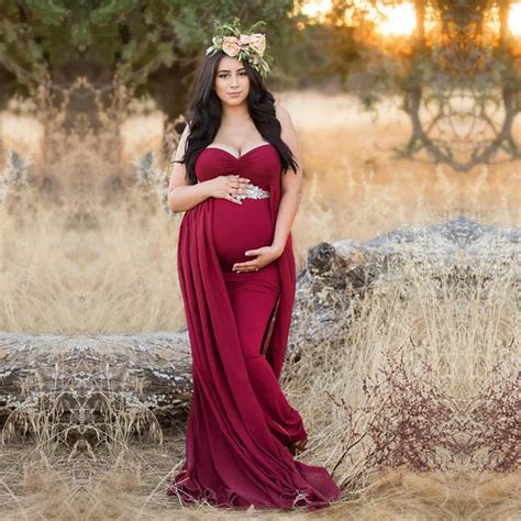 Red Maternity Gown Dresses Images 2022