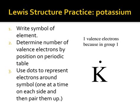 Potassium Valence Electrons Potassium Valency K With Dot Diagram