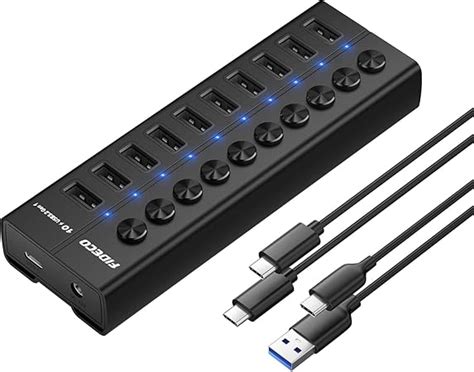 Fideco Ports Usb Gen Hub Avec Alimentation Hub Usb Aliment