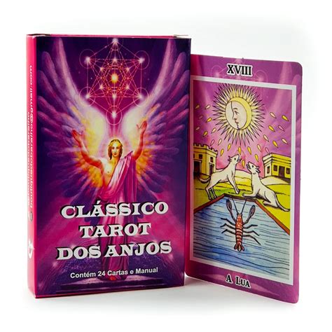 Tarô O Clássico Tarot dos Anjos 22 Cartas Arcanos Maiores Baralho