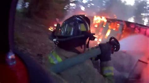 Firefighter Helmet Cam Working Structure Fire Youtube