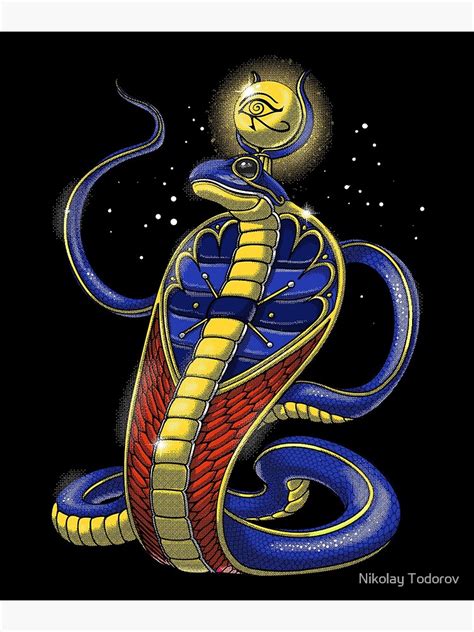 Ancient Egyptian Deity Uraeus Poster For Sale By Underheaven Redbubble