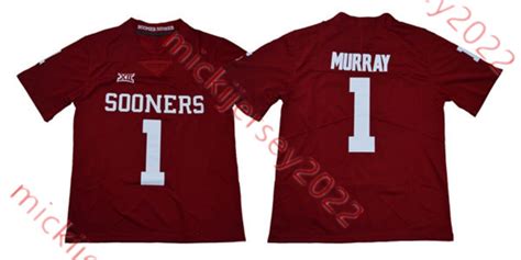 Mens Stitched Oklahoma Sooners College Football Jerseys 1 Kyler Murray