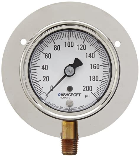 Ashcroft Duralife Type Stainless Steel Case Dry Filled Pressure