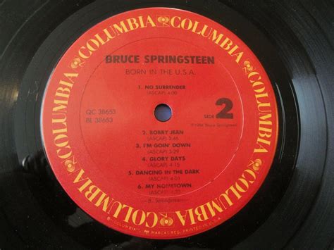 Popsike BRUCE SPRINGSTEEN BORN IN THE USA VINYL LP ALBUM 1984