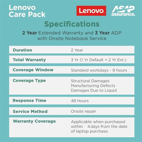 OR 2 Year Extended Warranty With ADP By Lenovo Onsite On New Laptops