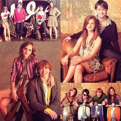 Harry Ron Hermione And Ginny Harry Potter Cast Harry Potter