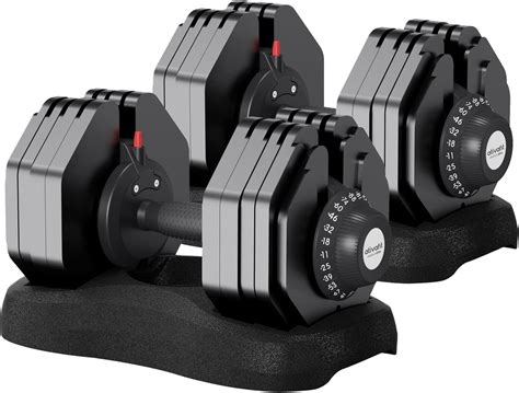 Amazon Lbs Pair Adjustable Dumbbell Set Sports Outdoors