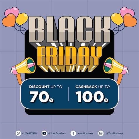 Premium Vector Black Friday Design Poster