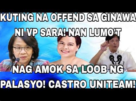 Kuting Na Offend Sa Ginawa Ni Vp Sara Nan Lumo T Nag Amok Sa Loob Ng