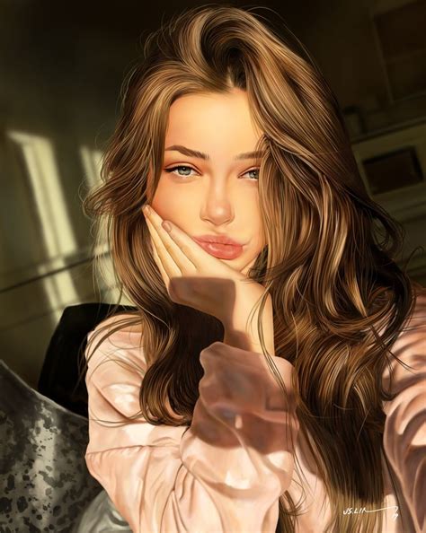 Selfie Jinsung Lim Digital Art Girl Long Hair Digital Art Girl Long Hair Girl