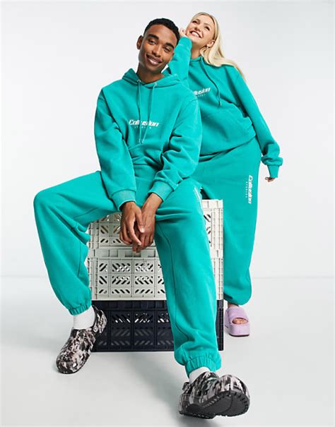 Collusion Unisex Co Ord Set Van Hoodie En Joggingbroek Met Geborduurd