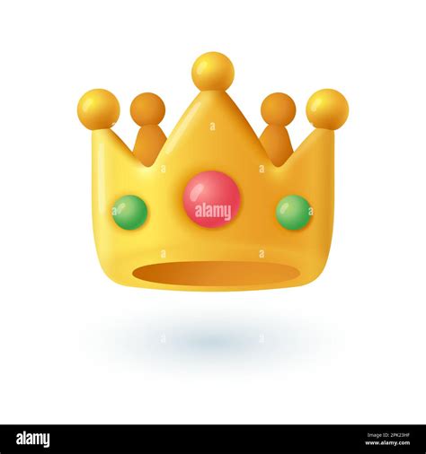 Gold crown with jewels 3D icon Stock Vector Image & Art - Alamy