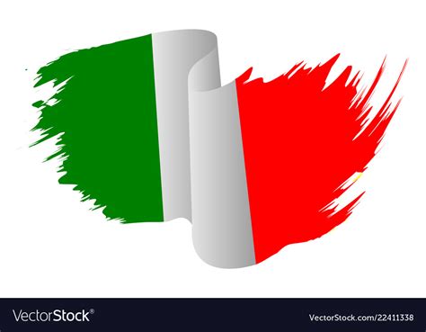 Italy flag symbol icon design italian color Vector Image