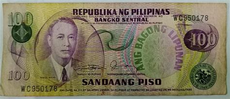 Old Philippines 100 Peso Bill AUTHENTIC | Lazada