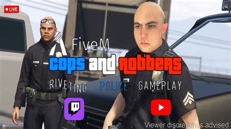 Fivem Cops Robbers Being A Cop On Gta Youtube