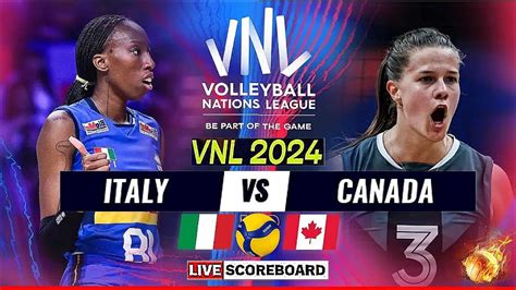 Vnl Live Italy Vs Canada Live Score Update Today Match Vnl Fivb