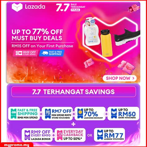 Lazada 7 7 Sale X UOB Citi Card Vouchers Mypromo My