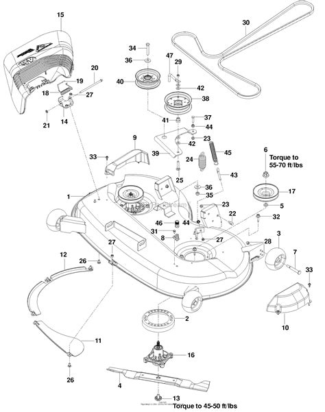 Husqvarna 48 Inch Mower Deck Parts Diagram