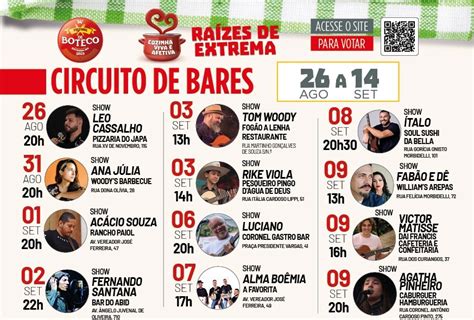 Festival de Boteco retorna à Extrema em sua 14ª edição 17 pratos à