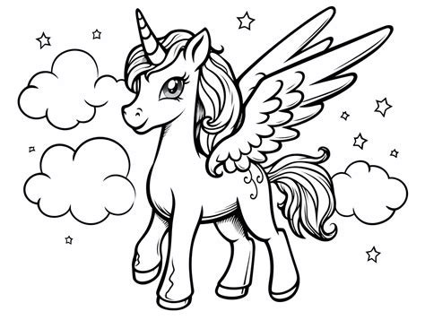 Realistic Alicorn Coloring Pages Top 9 Free Printable Designs