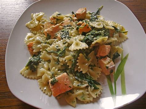 Farfalle mit Lachs Zitronen Soße von KochMaus667 Chefkoch