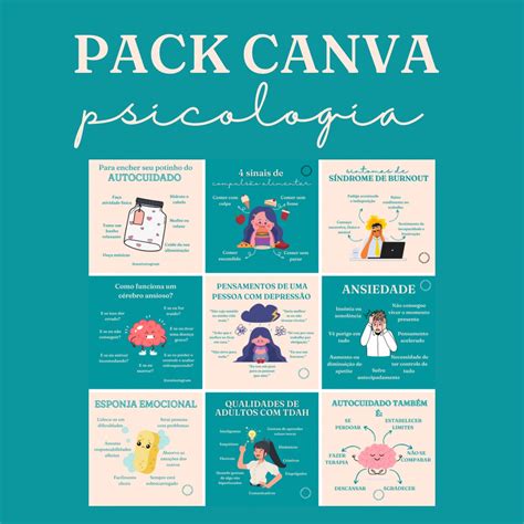 Pack Canva Psicologia K Theryne Bruna Alves Da Silva Hotmart