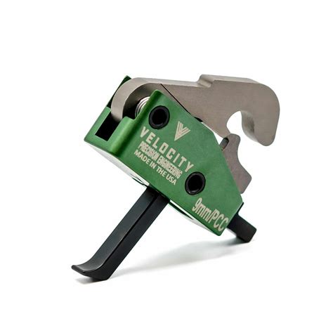 Velocity Triggers 9mmpcc Trigger Classic Straight With Finger Stop