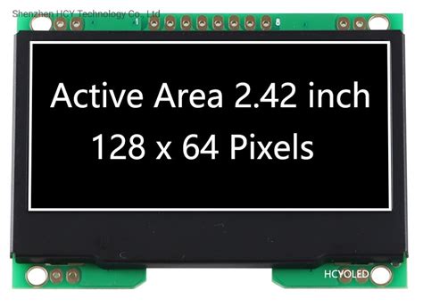 Display Module With 2 42 Inch OLED Screen And 128X64 Resolution