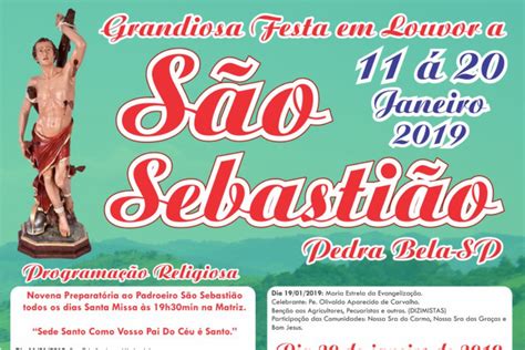 Festa de São Sebastião 2019 Padroeiro de Pedra Bela SP