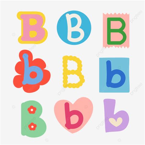 Hand Drawing Random Doodle Alphabet Letter B Letter Doodle Alphabet B