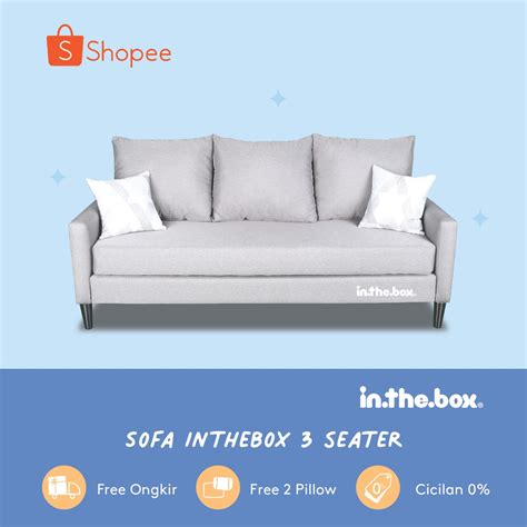 Jual Sofa Seater Minimalis Inthebox Kursi Tamu Modern Dudukan