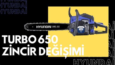 Hyundai Turbo Motorlu Testere Zincir De I Imi Enbahce Youtube