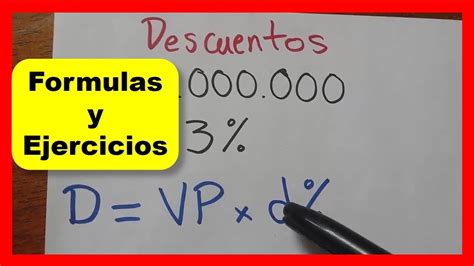 Como Calcular Descuentos Interes Simple Youtube