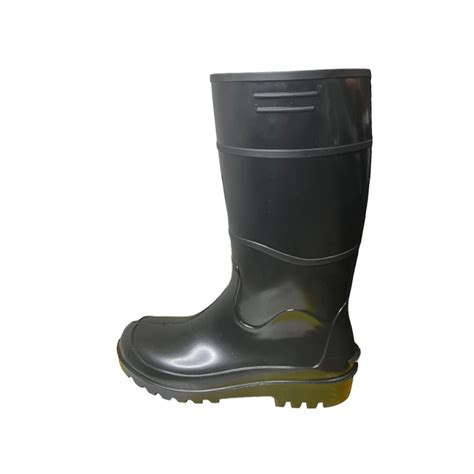 Bota Galocha PVC Cano Longo Preta Sem Forro WorkFlex Genova CA 37184