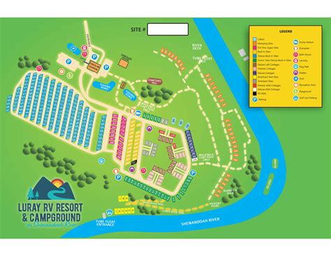 Luray Rv Resort On Shenandoah River Property Map Luray Virginia