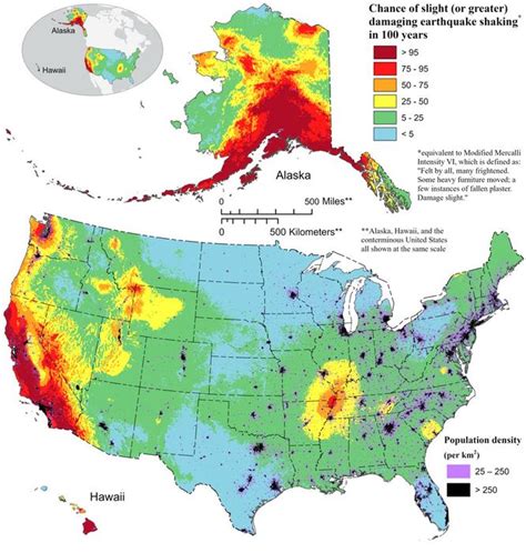 New USGS map shows where damaging earthquakes | EurekAlert!