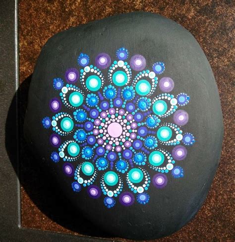 Mandala Painted Rock Art