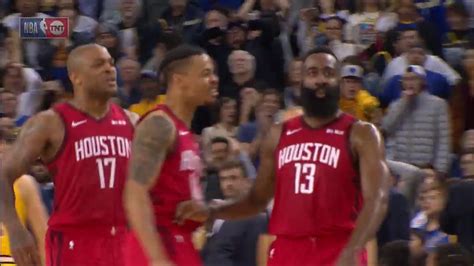 James Harden Epic Game Winning Shot Rockets Vs Warriors January 3 2019 Youtube