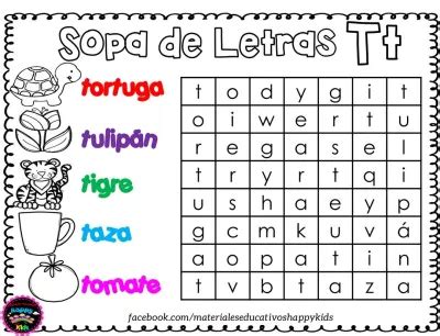 Sopas De Letras Para Trabajar El Abecedario Artofit