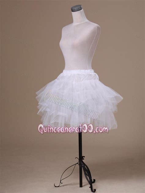 Lovely Tulle Mini Length Girls Petticoat Quinceanera 100